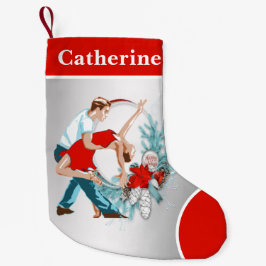 Prettige feestdagen Dansers Kleine Kerstsok