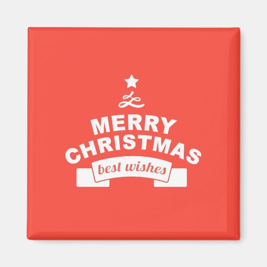 prettige feestdagen de allerbeste wensen magneet (Voorkant)