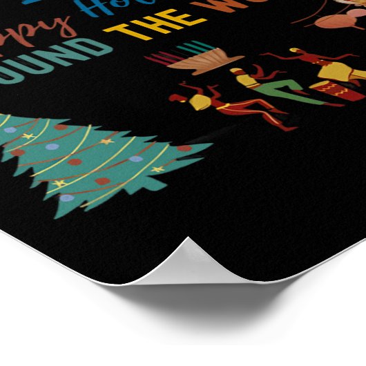 Prettige feestdagen De multiculturele wereld rond Poster (Hoek)