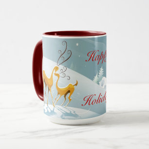 Prettige feestdagen December - Winter Scene Mok