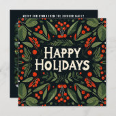 Prettige feestdagen Decoratief Feestdagenkaart (Voorkant / Achterkant)