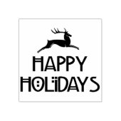  Prettige feestdagen Deer Rubberstempel (Afrduk)