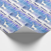 prettige feestdagen Deer Scene Cadeaupapier (Hoek)
