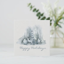 prettige feestdagen Deer Winter Scene Script Holid