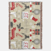 prettige feestdagen deken (Voorkant Verticaal)