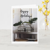 **PRETTIGE FEESTDAGEN** DENK AAN "U" IN CHRISTMAS KAART (Gele Bloem)