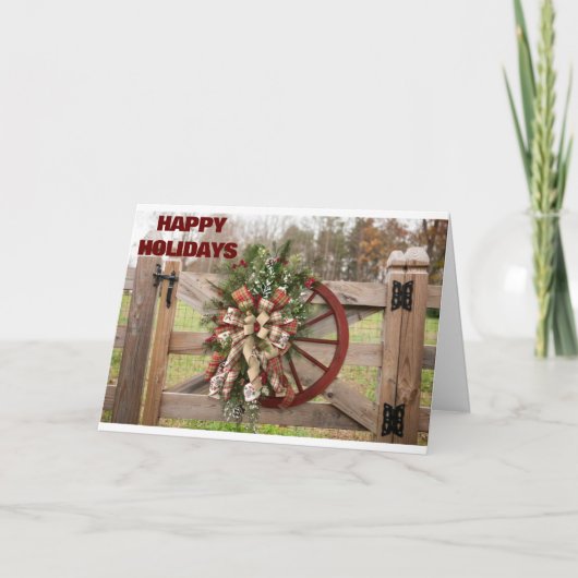 **PRETTIGE FEESTDAGEN** DENKEND AAN "U" KAART (Voorkant)