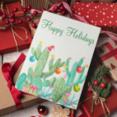 prettige feestdagen Desert Cactus Southwest