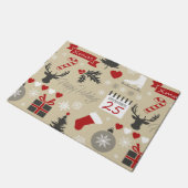 prettige feestdagen deurmat (Schuin)