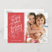 Prettige Feestdagen Deze Feestdagen Handgeschreven (Voorkant / Achterkant)