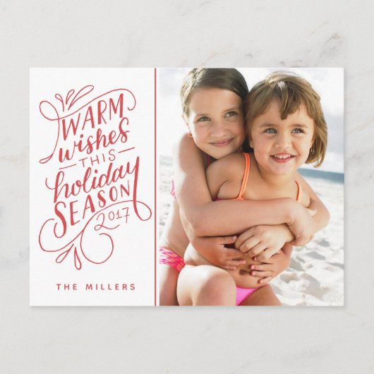 Prettige Feestdagen Deze Vakantie Hand Lettered 1- (Voorkant)