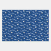 prettige feestdagen Diamond Stars Inpakpapier Vel (Voorkant 3)