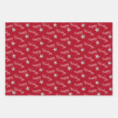 prettige feestdagen Diamond Stars Inpakpapier Vel (Voorkant 2)