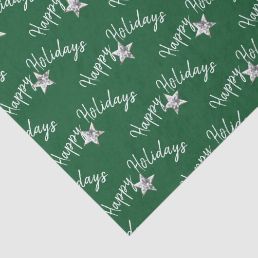 prettige feestdagen Diamond Stars Tissuepapier (Detail)