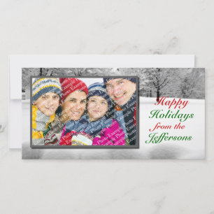prettige feestdagen Digital Photo Cards Winter Sce Feestdagenkaart