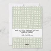 Prettige feestdagen Donkergroene handgetekende str Feestdagenkaart (Achterkant)