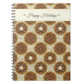 Prettige feestdagen donuts notitieboek (Voorkant)
