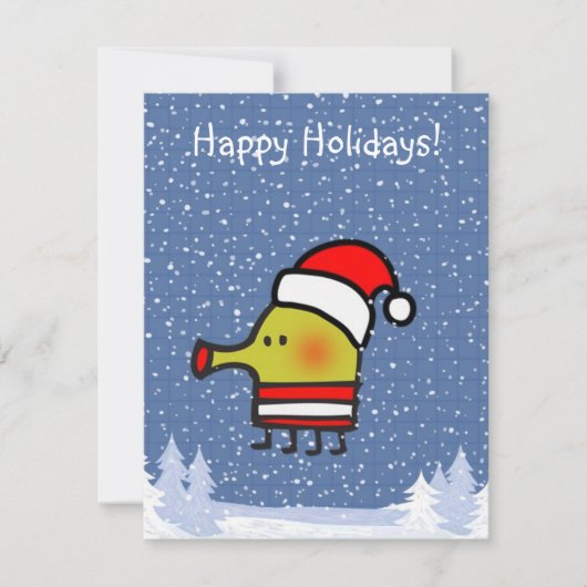 prettige feestdagen Doodle Jump Wenskaart Feestdagenkaart (Voorkant)