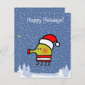 prettige feestdagen Doodle Jump Wenskaart Feestdagenkaart (Voorkant / Achterkant)