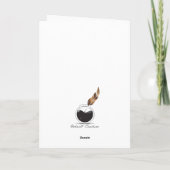 prettige feestdagen door kaarslicht kaart (Achterkant)