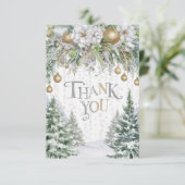  Prettige feestdagen Dromerig Magisch Bedankkaart (Staand voorkant)