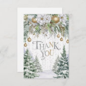  Prettige feestdagen Dromerig Magisch Bedankkaart (Voorkant / Achterkant)