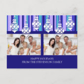 Prettige feestdagen Dubbele foto - Kerst Briefkaar (Voorkant)