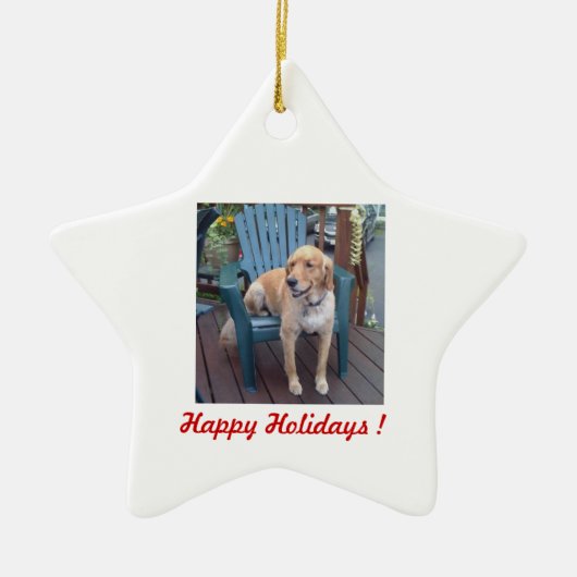 prettige feestdagen! - Dunbar Keramisch Ornament (Voorkant)