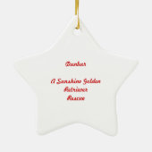 prettige feestdagen! - Dunbar Keramisch Ornament (Achterkant)