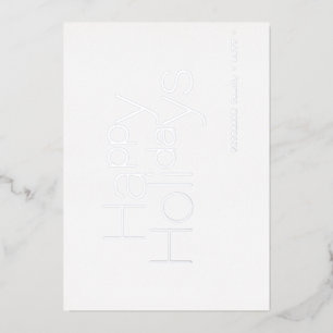 prettige feestdagen echte folie simpel