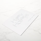 prettige feestdagen echte folie simpel (Gedraaid)