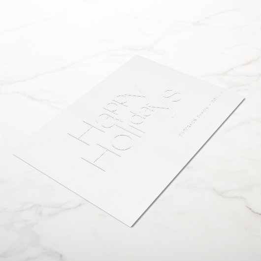 prettige feestdagen echte folie simpel (Gedraaid)