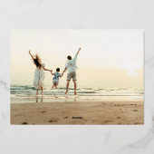 Prettige feestdagen Echte gouden folie belettering (Achterkant)