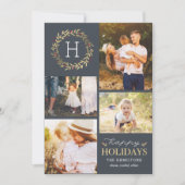 prettige feestdagen EDITABLE Color Festive Wreater Feestdagenkaart (Voorkant)