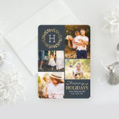 prettige feestdagen EDITABLE Color Festive Wreater Feestdagenkaart