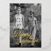 Prettige feestdagen Een foto belettering overlay (Voorkant)