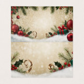 Prettige feestdagen Een vrolijk kerstfeest en Kaart (Binnenkant ongevouwen)