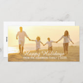 Prettige feestdagen Eenvoudig - fotokaart Feestdagenkaart (Voorkant / Achterkant)