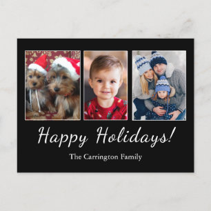 prettige feestdagen Eenvoudig kerstfeest Briefkaart