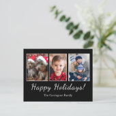 prettige feestdagen Eenvoudig kerstfeest Briefkaart (Staand voorkant)