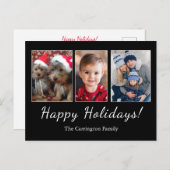 prettige feestdagen Eenvoudig kerstfeest Briefkaart (Voorkant / Achterkant)