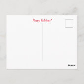 prettige feestdagen Eenvoudig kerstfeest Briefkaart (Achterkant)