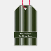 Prettige feestdagen Eenvoudig minimaal Cadeaulabel (Achterkant)