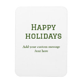 Prettige feestdagen Eenvoudig minimaal groen Magneet