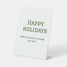 Prettige feestdagen Eenvoudig minimaal groen