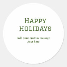 Prettige feestdagen Eenvoudig minimaal groen