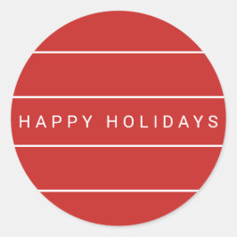 Prettige feestdagen Eenvoudig Modern Ronde Sticker
