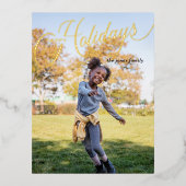 Prettige feestdagen Eenvoudig script (Voorkant)