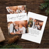 Prettige feestdagen Eenvoudig script Feestdagenkaart