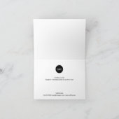 Prettige feestdagen Eenvoudig zakelijk Logo Black (Binnen)